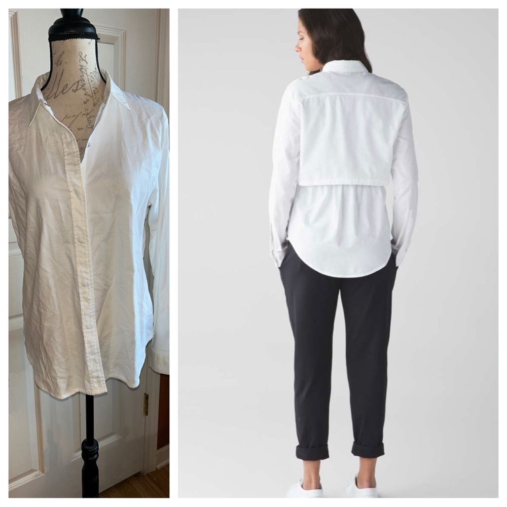 Lululemon Getaway Snap Button Down Collared Long … - image 1